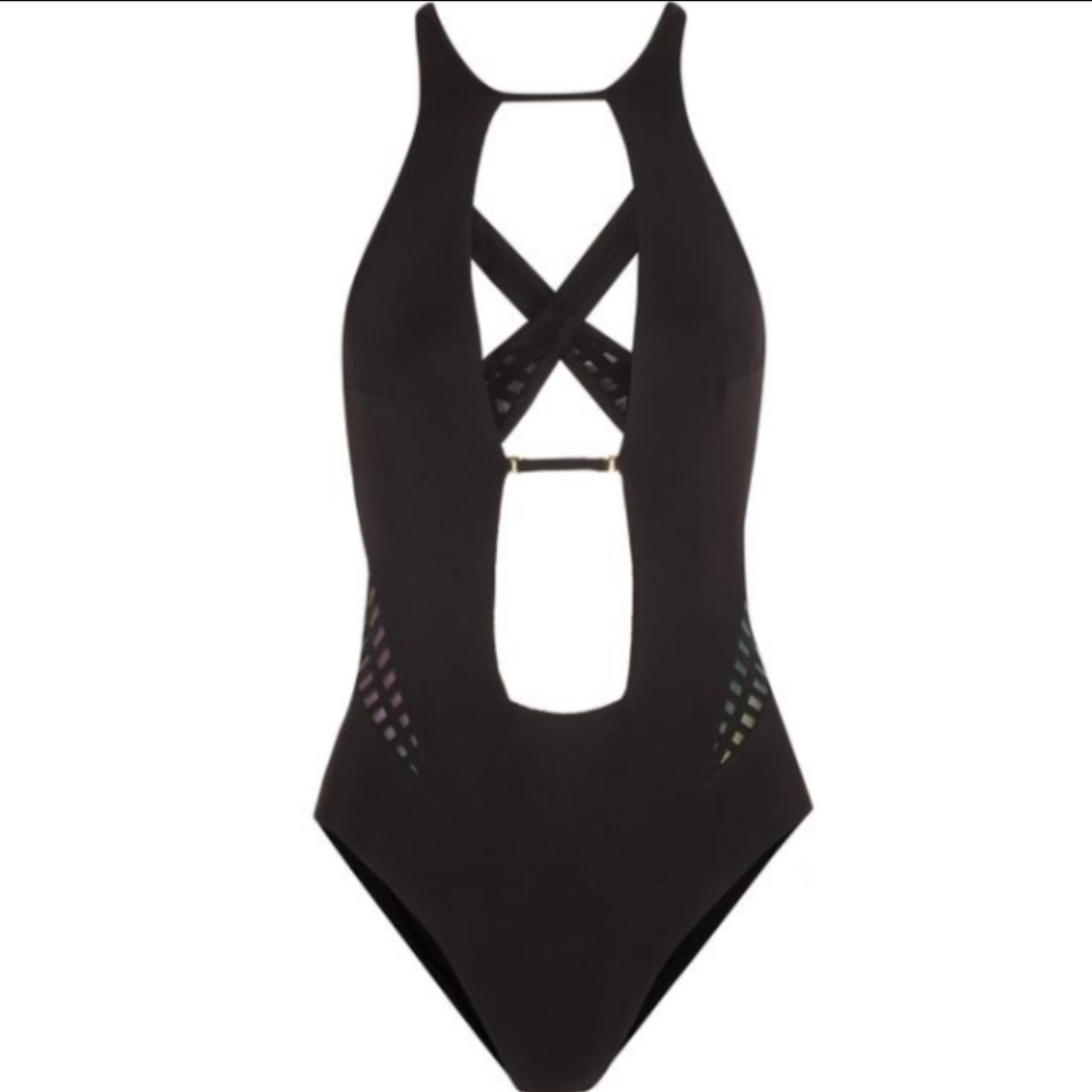 La Perla plunge one piece nwot